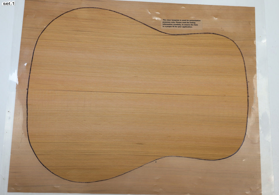 Red Cedar Dreadnought, 2 Guitar Sets 0.14" thick (Factory) - Stock# 6-0577