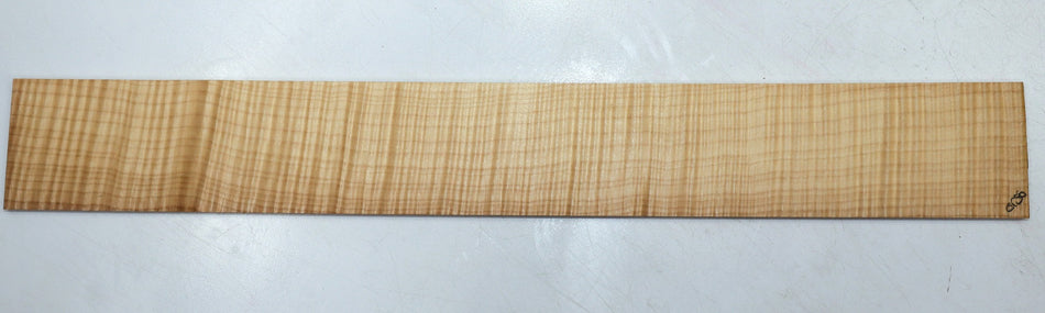 Maple Flame Guitar Fingerboard, 22" long, unslotted (PREMIUM FIGURE 5★) - Stock# 6-0586