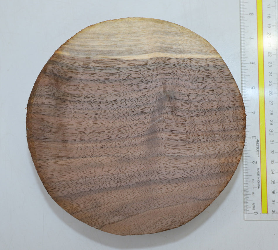 Walnut (Black) Round 8" diameter x 2.35" - Stock# 6-0587