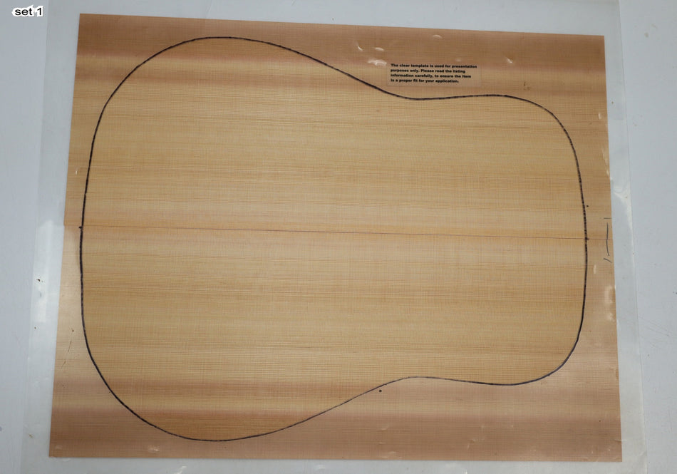 Red Cedar Dreadnought, 2 Guitar Sets 0.14" thick (+Factory) - Stock# 6-0603