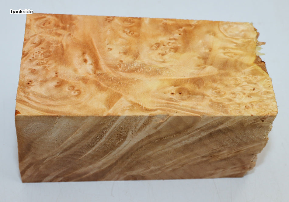 Maple Burl Spindle 3" x 6" long (HIGH FIGURE) - Stock# 6-0622