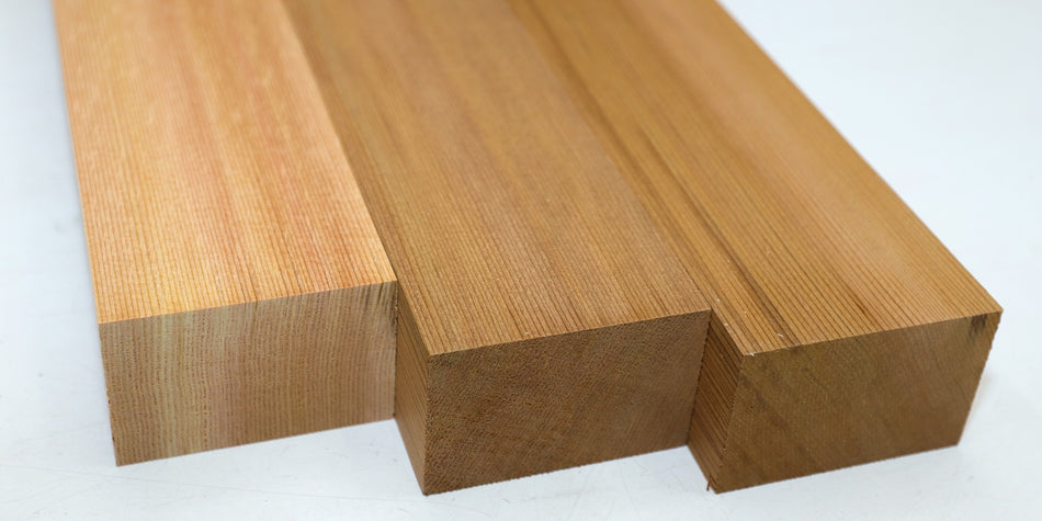 Red Cedar Bracewood, 3 blocks 1.6" x 2.6" x 18.8" - Stock# 6-0636