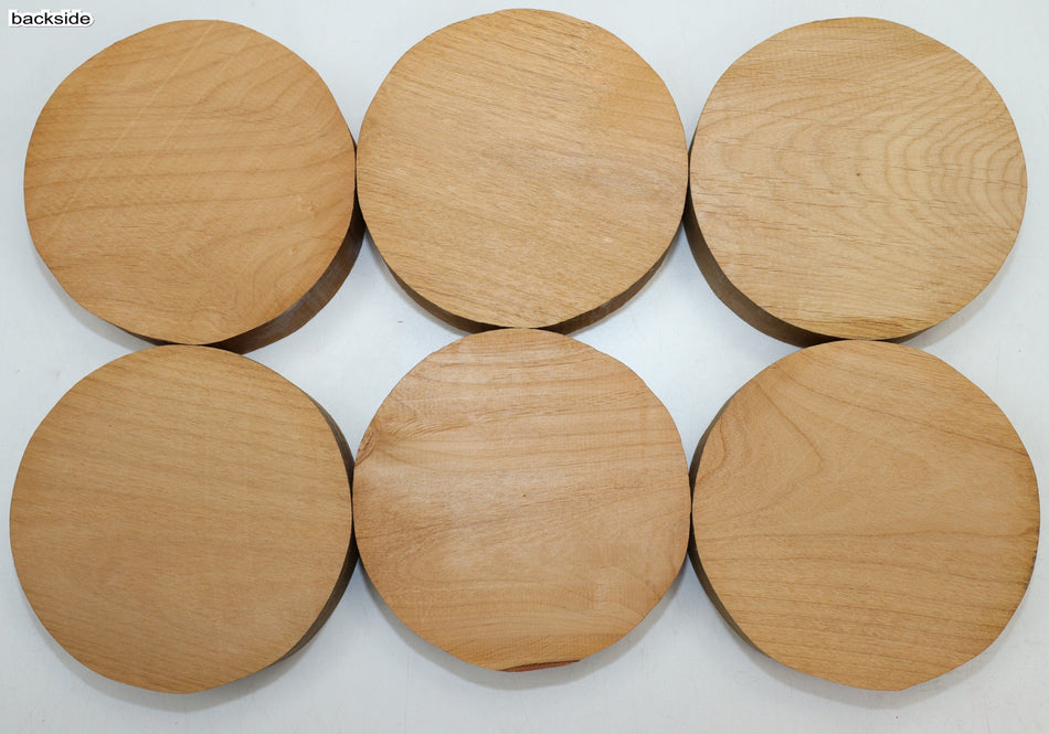 Alder Rounds 6 pieces 6" diameter x 2" - Stock# 6-0677