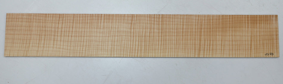 Maple Flame Guitar Fingerboard, 22" long, unslotted (PREMIUM FIGURE 5★) - Stock# 6-0728