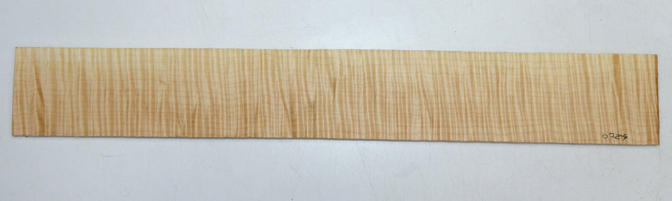 Maple Flame Guitar Fingerboard, 22" long, unslotted (PREMIUM FIGURE 5★) - Stock# 6-0729