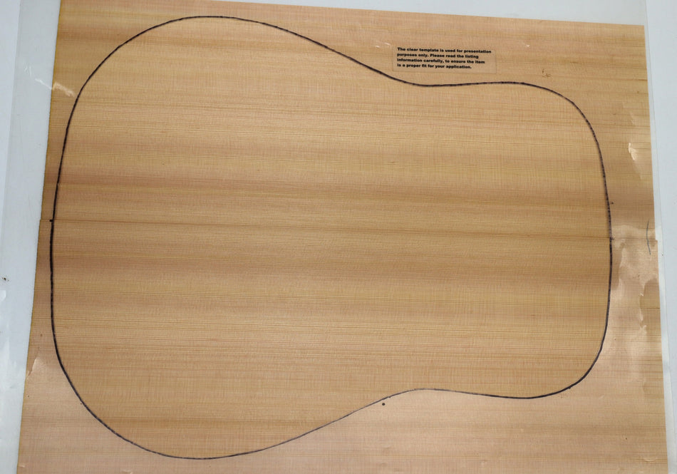 Red Cedar Dreadnought Guitar Set, 0.15" thick (+STANDARD) - Stock# 6-0735