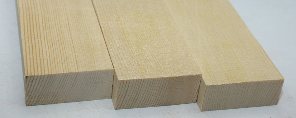 Engelmann Spruce Bracewood, 3 blocks 0.82" x 2" x 20" - Stock# 6-0810