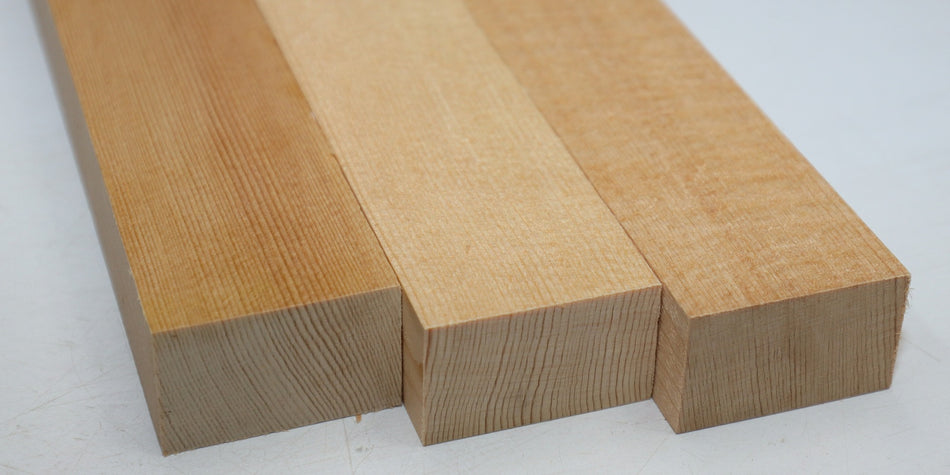 Sitka Spruce Bracewood, 3 blocks 1" x 1.65" x 16" - Stock# 6-0811