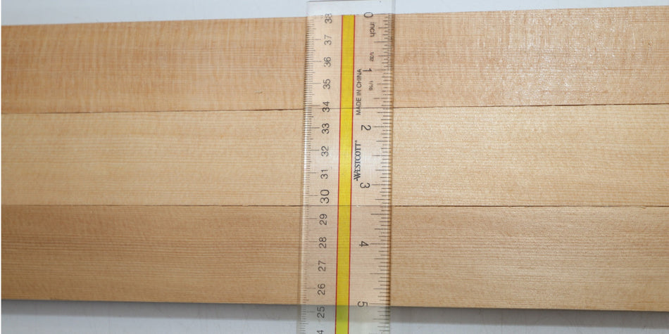 Sitka Spruce Bracewood, 3 blocks 1" x 1.65" x 16" - Stock# 6-0811