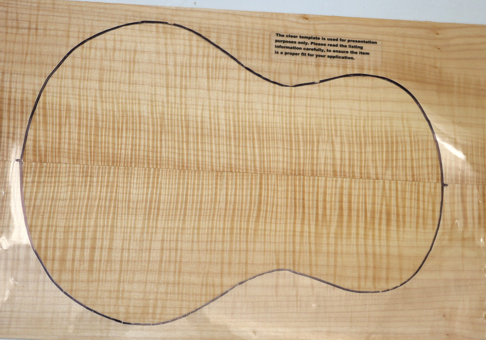 Back & Side set Maple Flame, Ukulele (HIGHL FIGURE 4★) - Stock# 6-0821