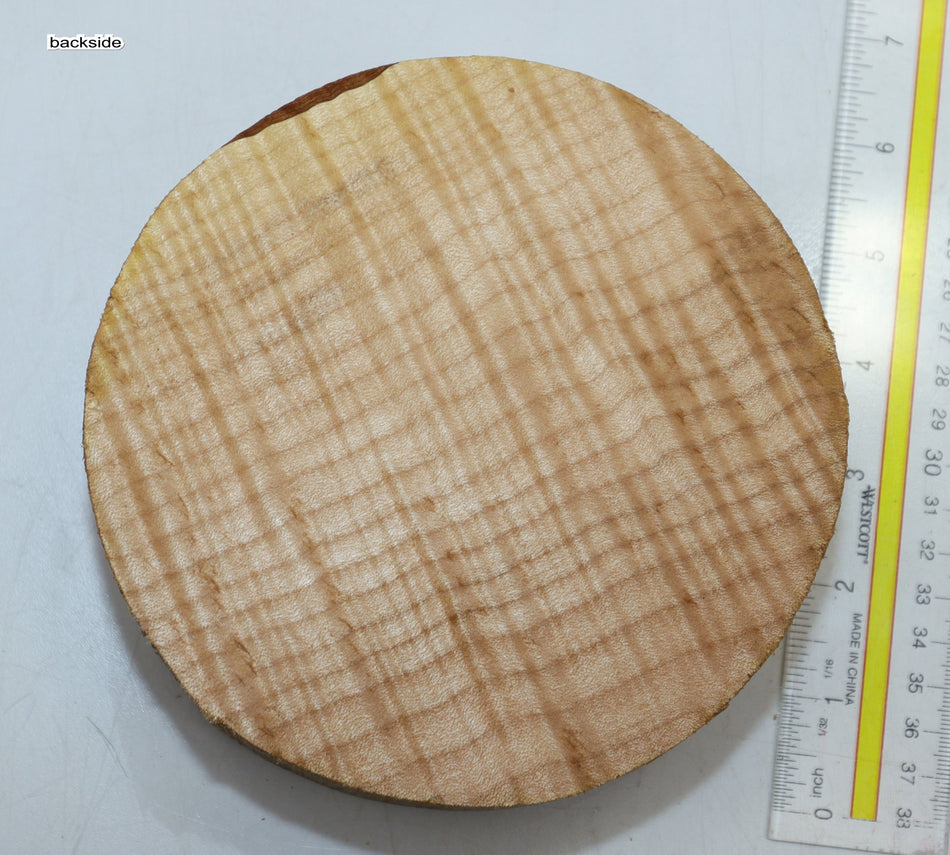 Maple Flame Round 6" diameter x 2.25" (HIGH FIGURE) - Stock# 6-0852