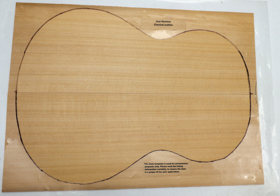 Red Cedar Classical Guitar Set, 0.14" thick (Standard 3★) - Stock# 6-0869