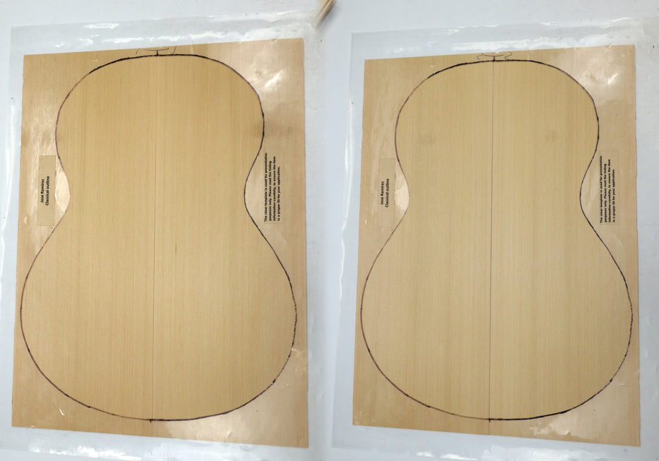 Red Cedar Classical, 2 Guitar Sets, 0.14" thick (Factory) - Stock# 6-0870