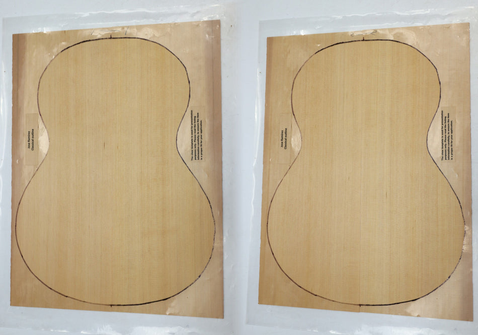 Red Cedar Classical, 2 Guitar Sets, 0.14" thick (Factory) - Stock# 6-0871