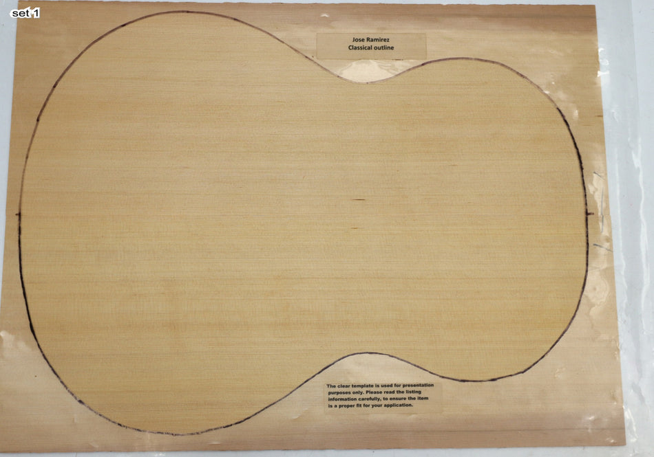 Red Cedar Classical, 2 Guitar Sets, 0.14" thick (Factory) - Stock# 6-0871