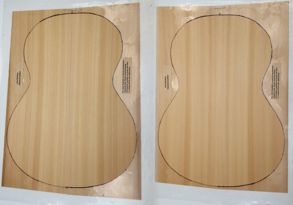 Red Cedar Classical, 2 Guitar Sets, 0.14" thick (+Factory) - Stock# 6-0886