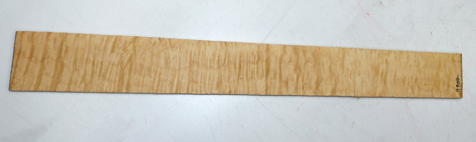 Maple Quilt Fingerboard, 22.8" long, unslotted (HIGH FIGURE) - Stock# 6-0907