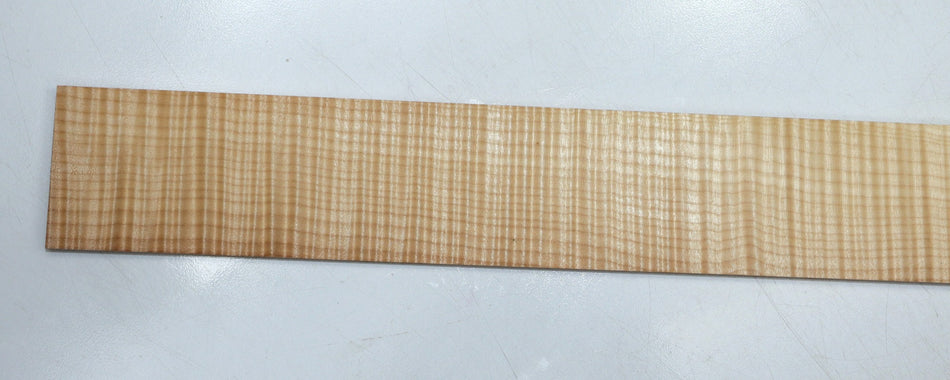 Maple Flame Guitar Fingerboard, 22" long, unslotted (PREMIUM FIGURE 5★) - Stock# 6-0926