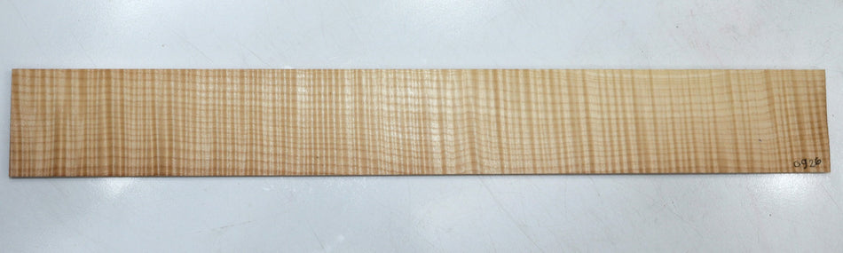 Maple Flame Guitar Fingerboard, 22" long, unslotted (PREMIUM FIGURE 5★) - Stock# 6-0926