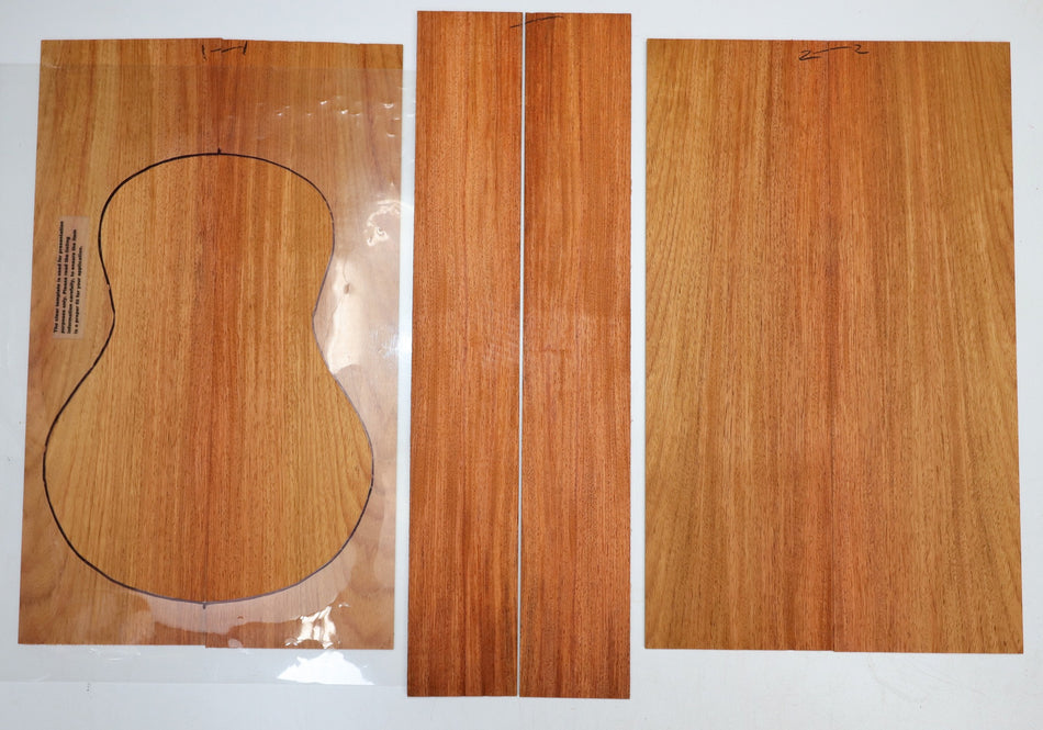 Back & Side set Narra + Top, Baritone Ukulele - Stock# 6-0948