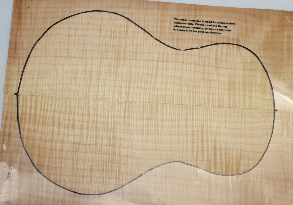 Back & Side set Maple Flame, Ukulele (+HIGH FIGURE +4★) - Stock# 6-0949