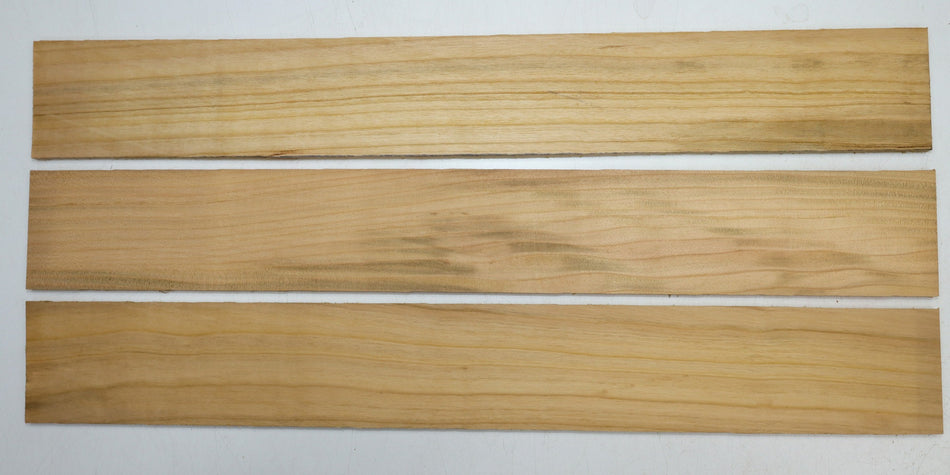 Cherry Fingerboards, 3 pieces, 21" long, unslotted - Stock# 6-0961