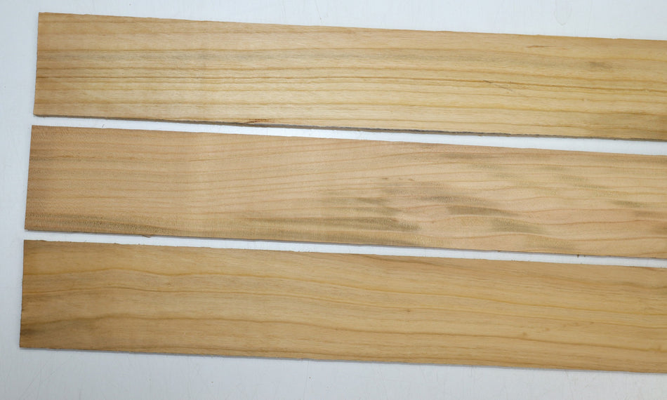 Cherry Fingerboards, 3 pieces, 21" long, unslotted - Stock# 6-0961