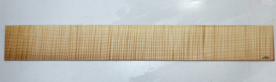 Maple Flame Guitar Fingerboard, 22.5" long, unslotted (PREMIUM FIGURE 5★) - Stock# 6-0981