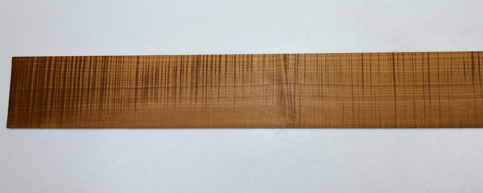 Torrefied Maple Flame Bass Fingerboard, 35" long, unslotted (Great Figure) - Stock# 6-1006