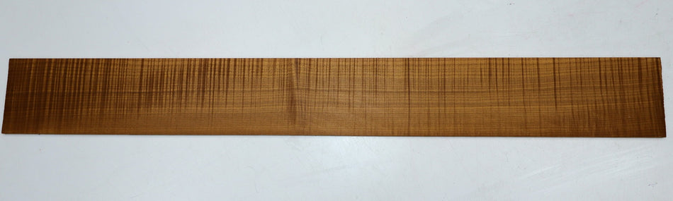 Torrefied Maple Flame Bass Fingerboard, 35" long, unslotted (Great Figure) - Stock# 6-1006