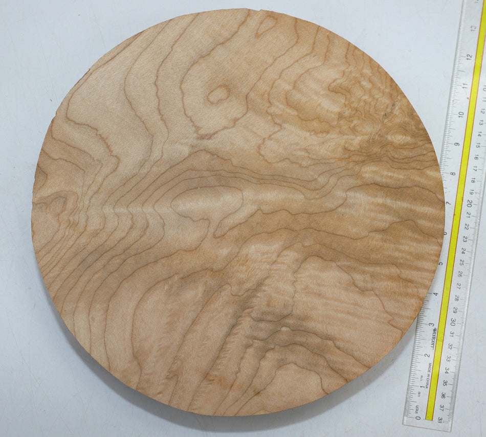 Maple Flame Round 12" diameter x 2.5" - Stock# 6-1015