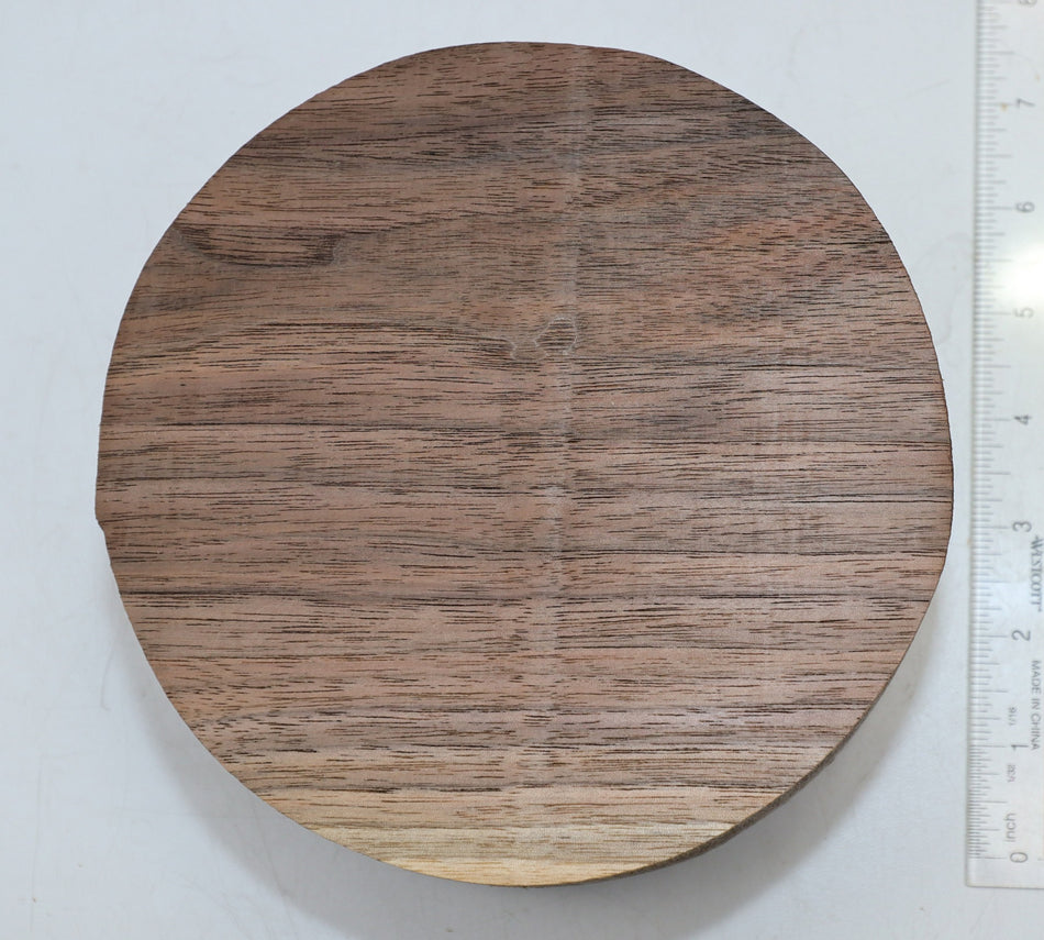 Walnut (Black) Round 7" diameter x 3.25" - Stock# 6-1016