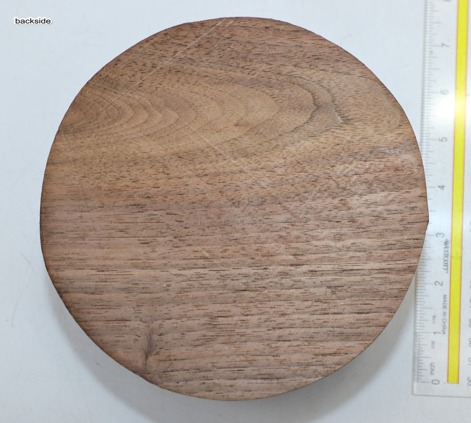 Walnut (Black) Round 7" diameter x 3.25" - Stock# 6-1016