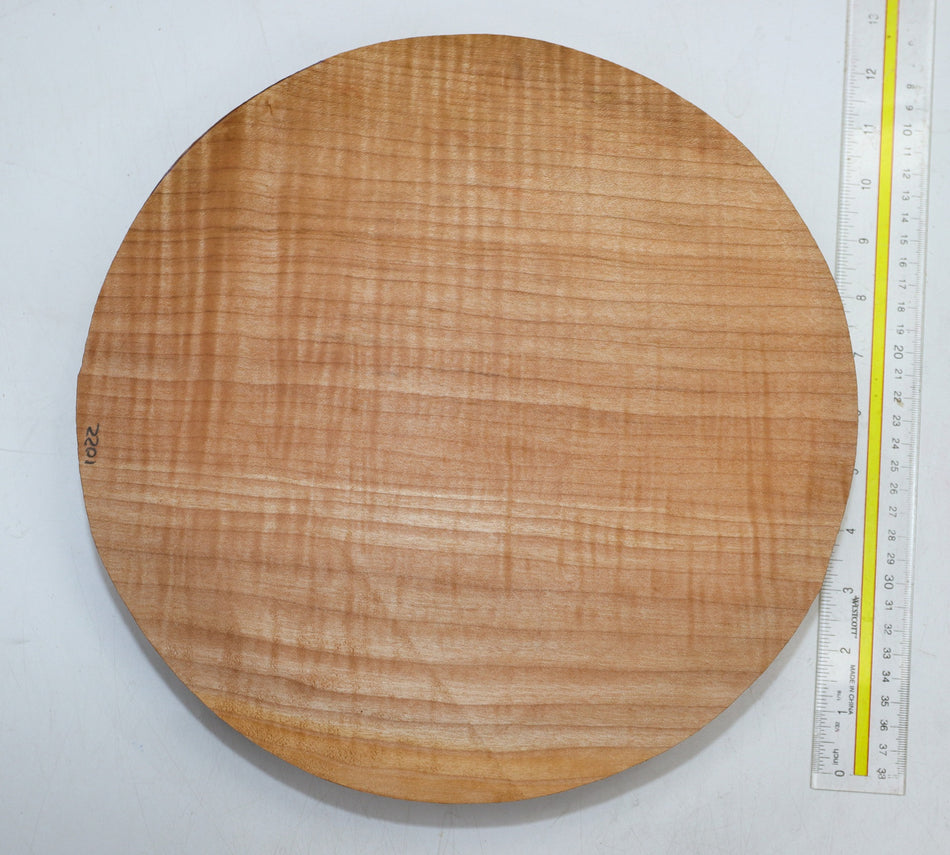 Maple Flame Round 12" diameter x 2" (HIGH FIGURE) - Stock# 6-1022