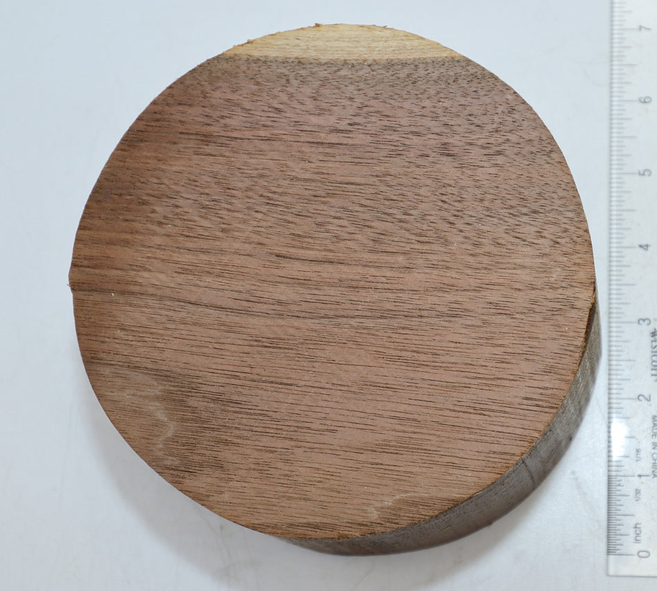 Walnut (Black) Round 6" diameter x 3.5" - Stock# 6-1040