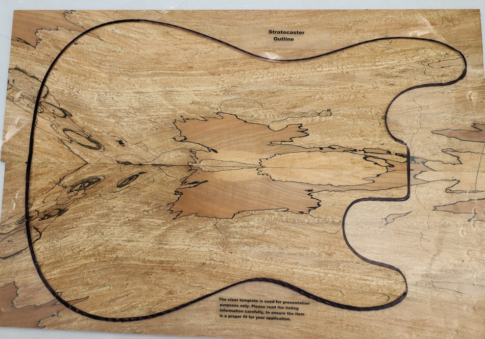 Spalted Maple Guitar set, 0.32" thick (Good Figure) - Stock# 6-1046