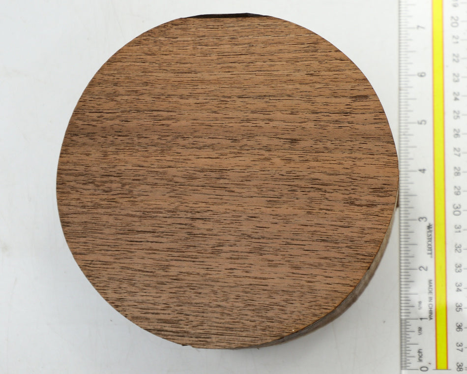 Walnut (Black) Round 6" diameter x 3.6" - Stock# 6-1077