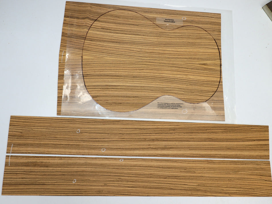 Back & Side set Zebrawood, OM / Classical - Stock# 6-1134