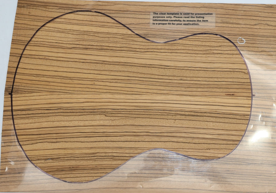 Back & Side set Zebrawood Ukulele / Flat Mandolin - Stock# 6-1136