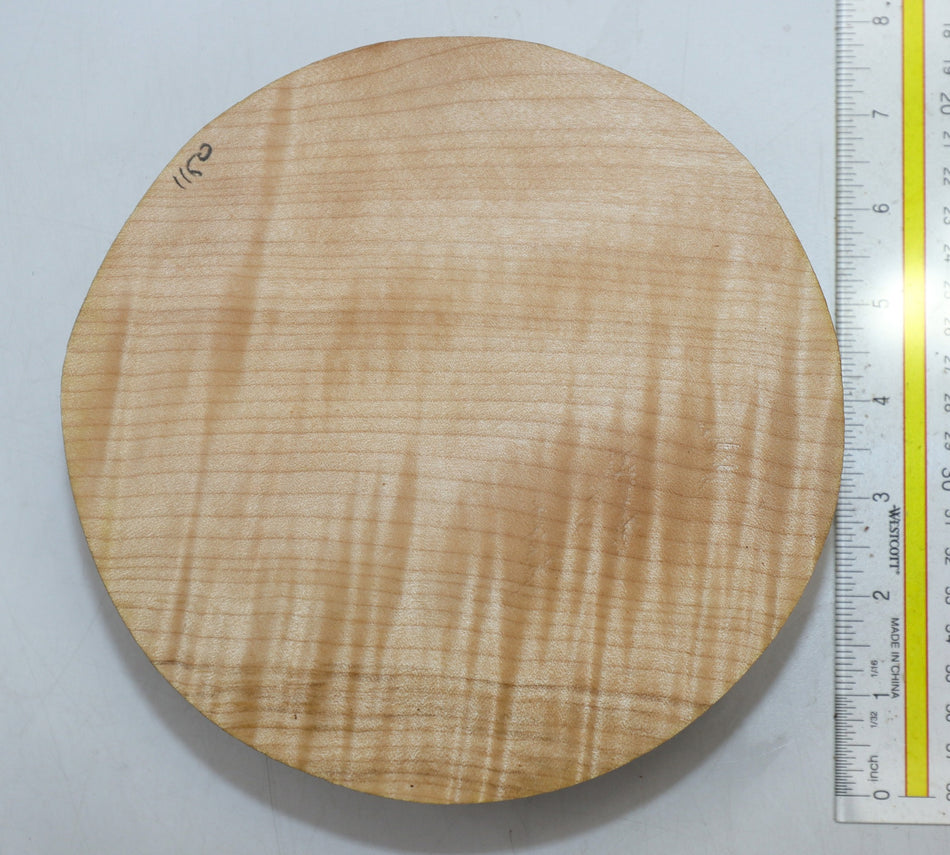 Maple Flame Round 7" diameter x 2.3" - Stock# 6-1150