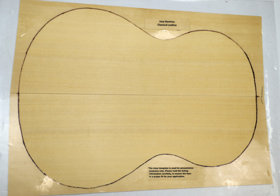 Yellow Cypress Classical Guitar Set, 0.14" thick (HIGH GRADE 4★) - Stock# 6-1162