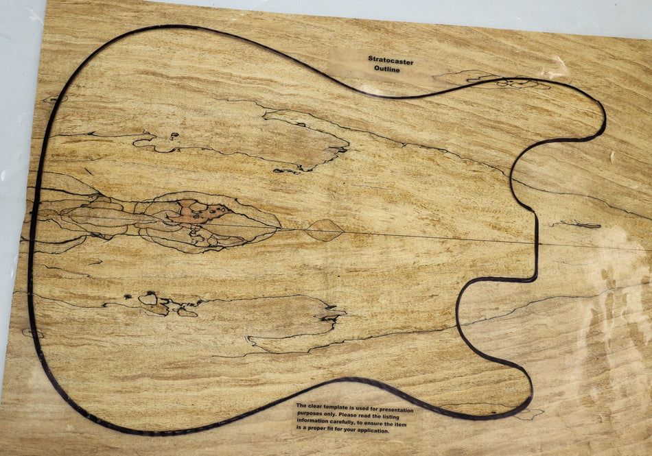 Spalted Maple Guitar set, 0.37" thick (Good Figure) - Stock# 6-1180