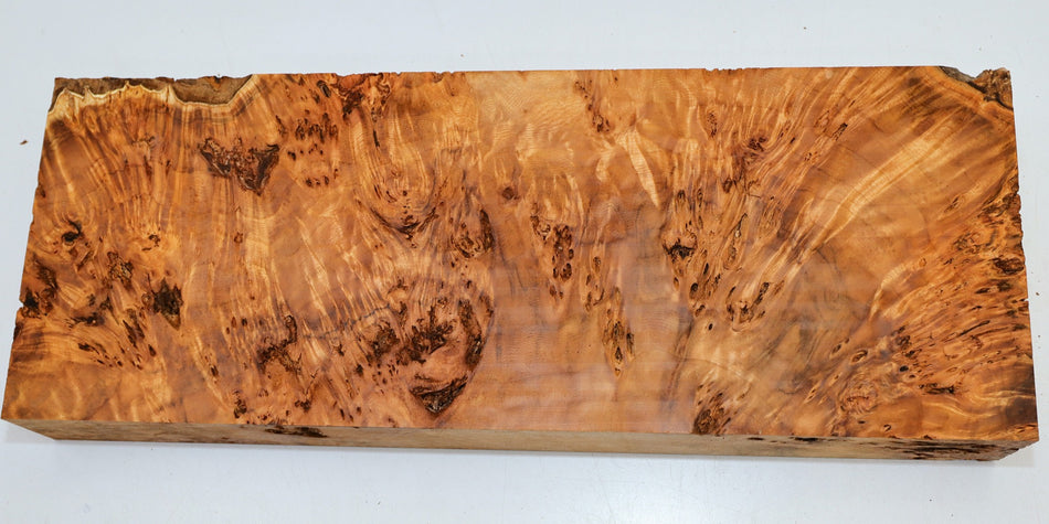 Cottonwood Burl block 220 x 7.5" x 2.5" - Stock# 6-1190