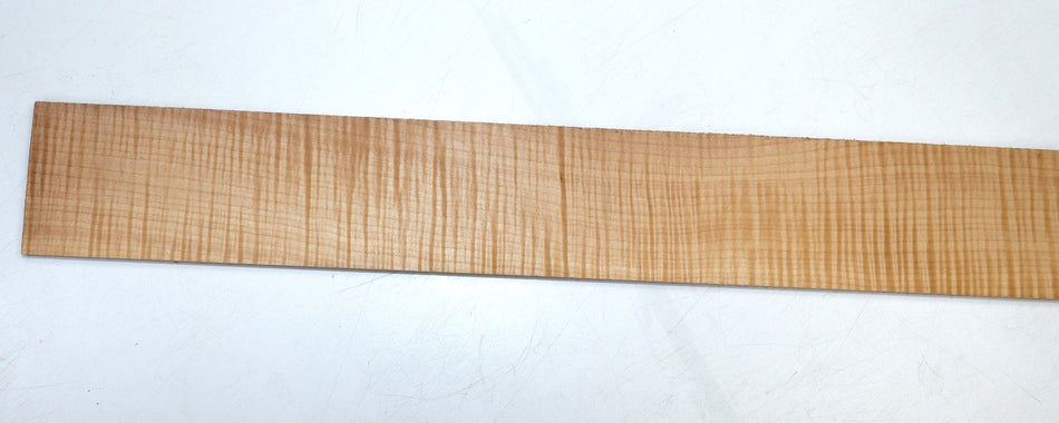 Maple Flame Bass Fingerboard, 28.5" long, unslotted (HIGH FIGURE 4★) - Stock# 6-1194