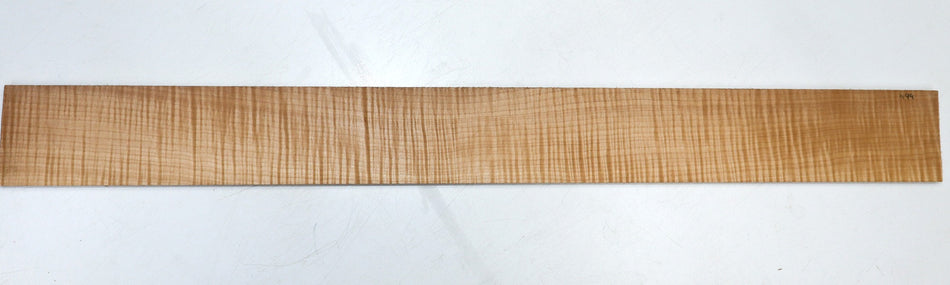 Maple Flame Bass Fingerboard, 28.5" long, unslotted (HIGH FIGURE 4★) - Stock# 6-1194