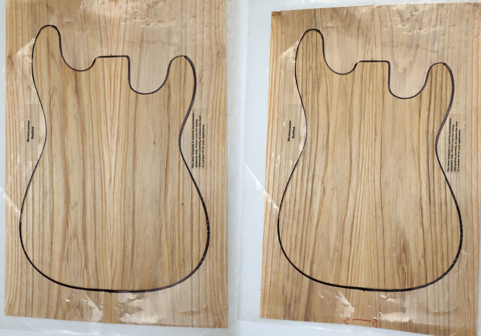 2 matched White Ash Guitar sets, 0.27" thick - Stock# 6-1201