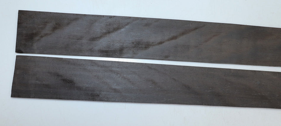 Ebony Guitar Fingerboards, 2 pieces 21" long (+Standard) - Stock# 6-1229