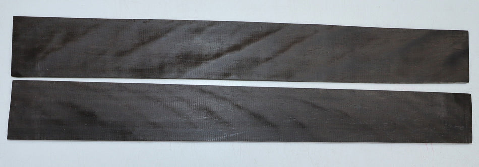 Ebony Guitar Fingerboards, 2 pieces 21" long (+Standard) - Stock# 6-1229