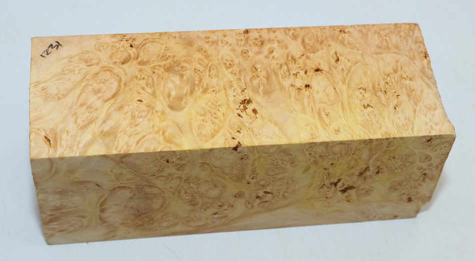 Maple Burl Spindle 3" x 8" long (HIGH FIGURE) - Stock# 6-1231