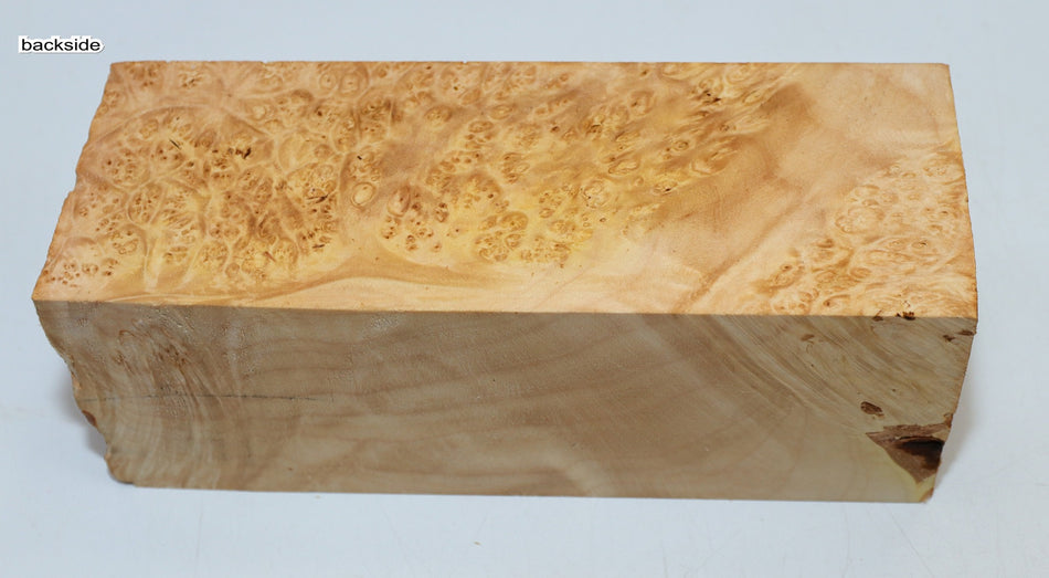 Maple Burl Spindle 3" x 8" long (HIGH FIGURE) - Stock# 6-1231